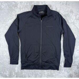 Alphalete Jacket Mens Large Black Full Zip Athletic Lightweight Performance Gym
